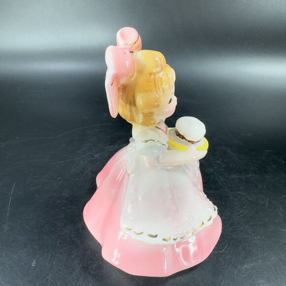 Vintage Joseph Originals Japan Girl Holding A Hat Porcelain Whimsical Figurine - Picture 9 of 12